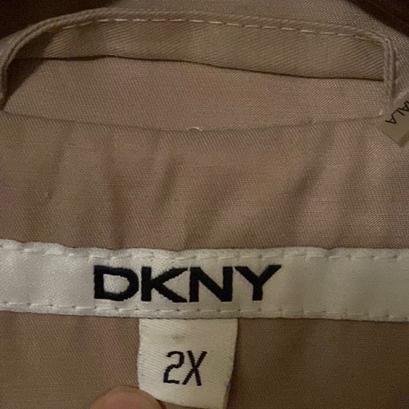 DKNY Beige Trench Coat - Picture 2 of 10